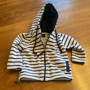 Anne Ar Breiz infant zip front hoodie sweatshirt. Size 12 months